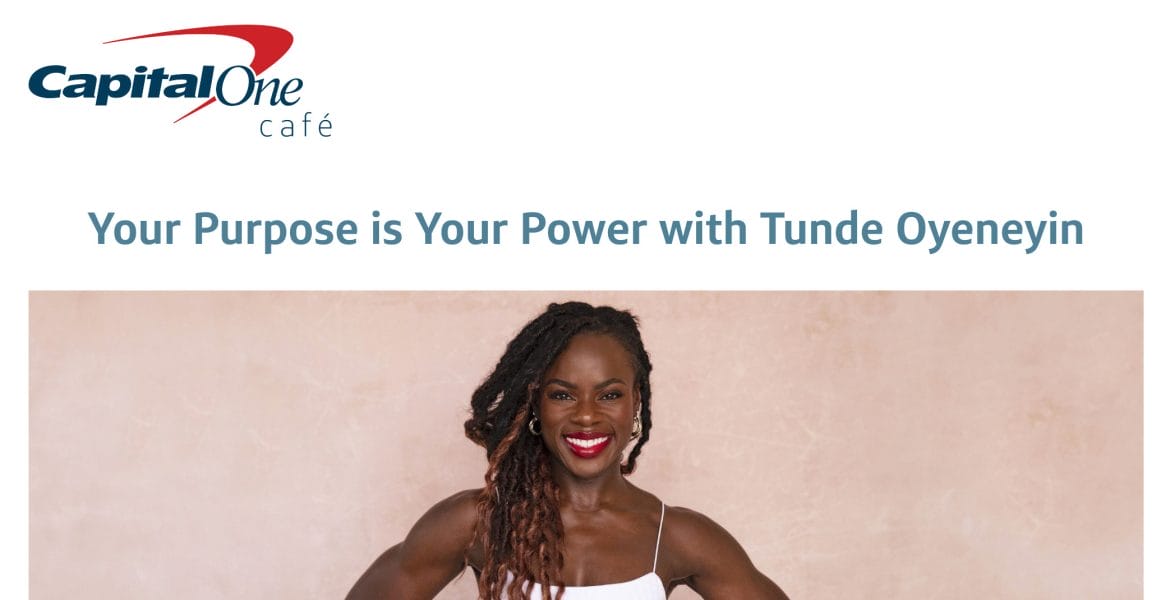 Your Purpose is Your Power with Tunde Oyeneyin event page