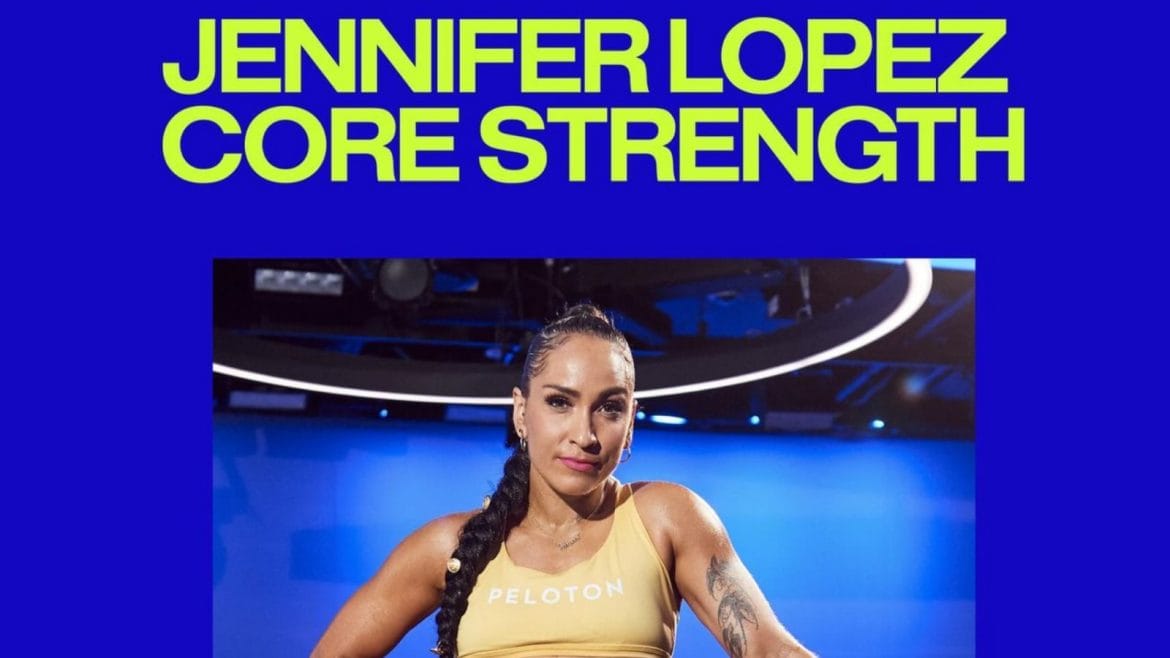 Robin Arzon's 10 min Jennifer Lopez Core Strength class in 2024.