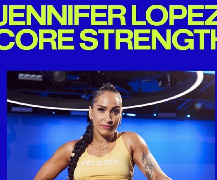 Robin Arzon's 10 min Jennifer Lopez Core Strength class in 2024.