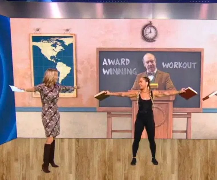 “Road to the Oscars – Award Winning Workout" segment on Good Morning America - The Holdovers.