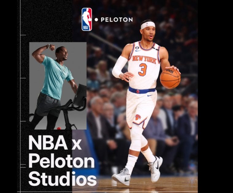 Email to Peloton members about the new Peloton x NBA classes at Peloton Studios New York.