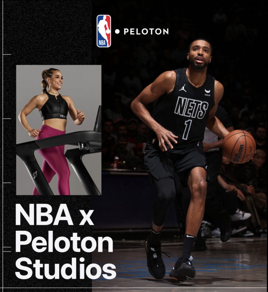 Peloton email to members promoting Tread class with Mikal Bridges.