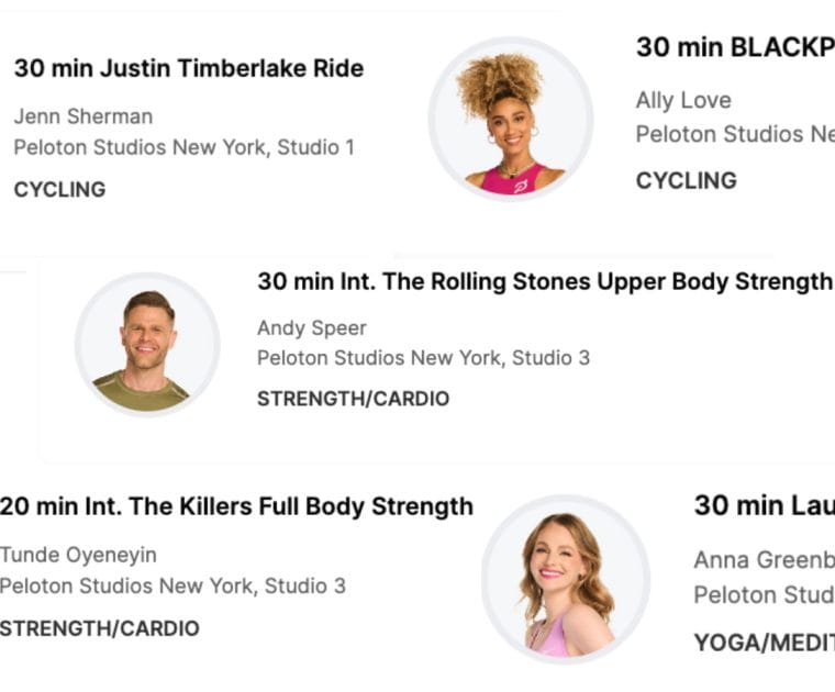 Peloton’s May 2024 artist series classes with Laufey, BLACKPINK, Justin Timberlake, The Rolling Stones, and The Killers