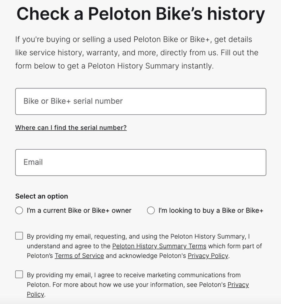 Peloton History Summary tool
