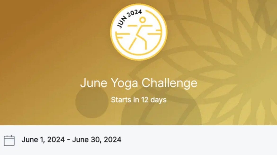 June Peloton Monthly Yoga Challenge