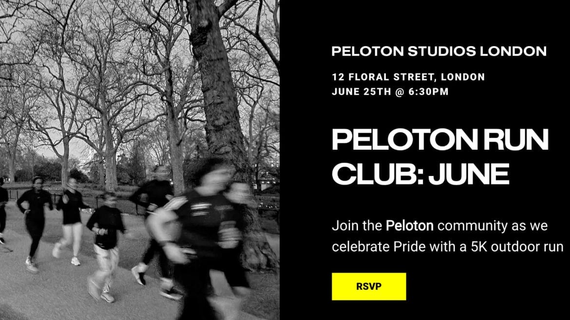 Peloton June Outdoor Run Club Event Banner