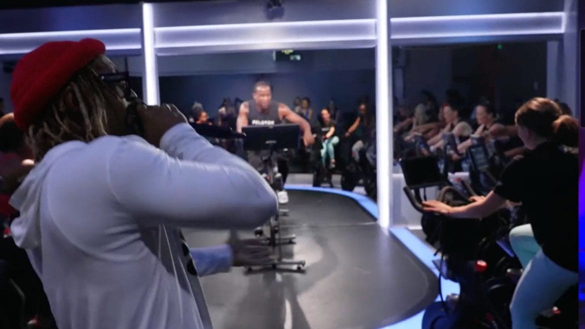 Lil Jon raps in the crowd while Alex Toussaint teaches.