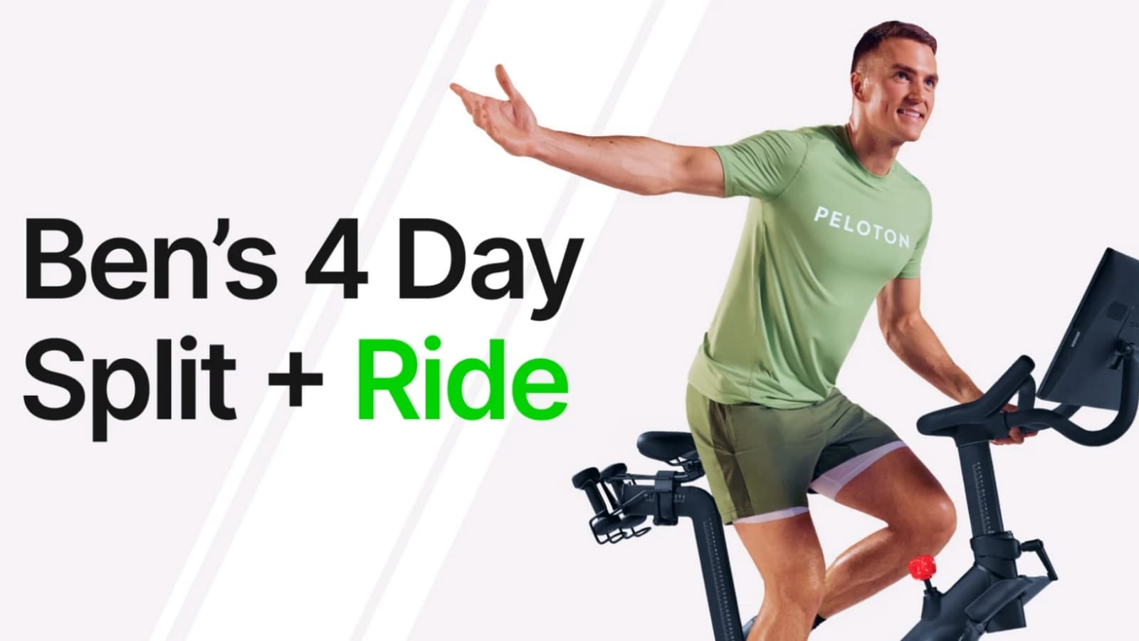 Ben Alldis 4 Day Split Ride Split Strength Training Program Bike Bootcamps on Peloton Peloton Buddy