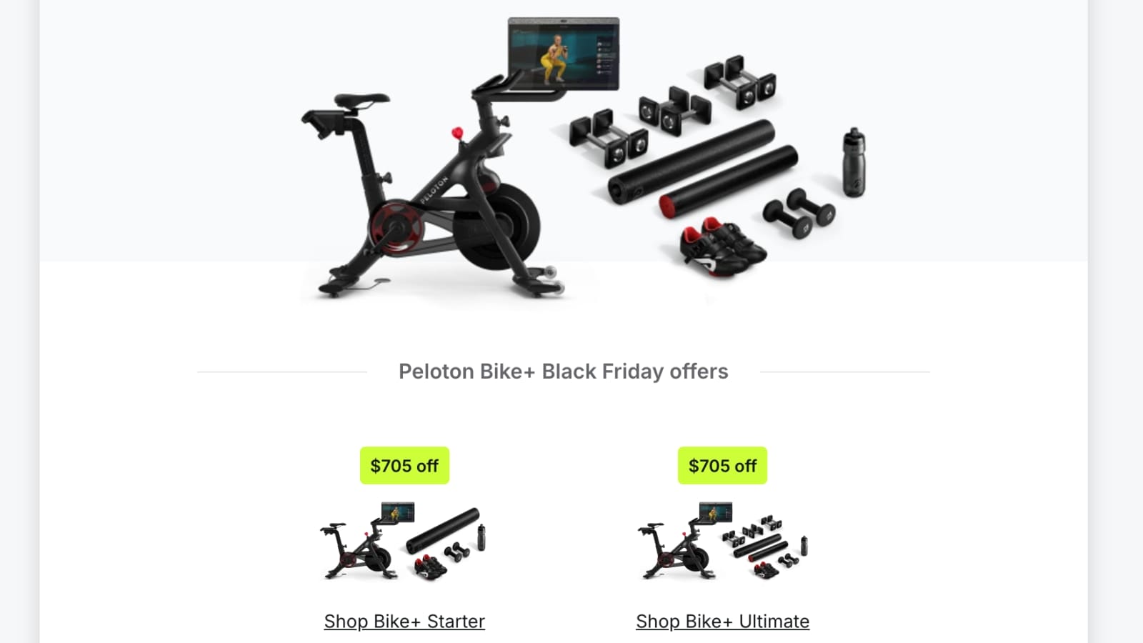 2024 Peloton Black Friday Sale on Bikes Treads Row Guide Early access to discounts with referral code or price match Peloton Buddy