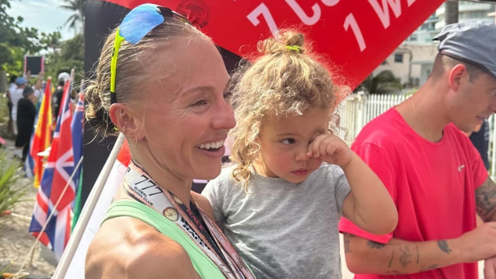 Becs Gentry wins second place in The Great World Race 2024 (7 marathons
