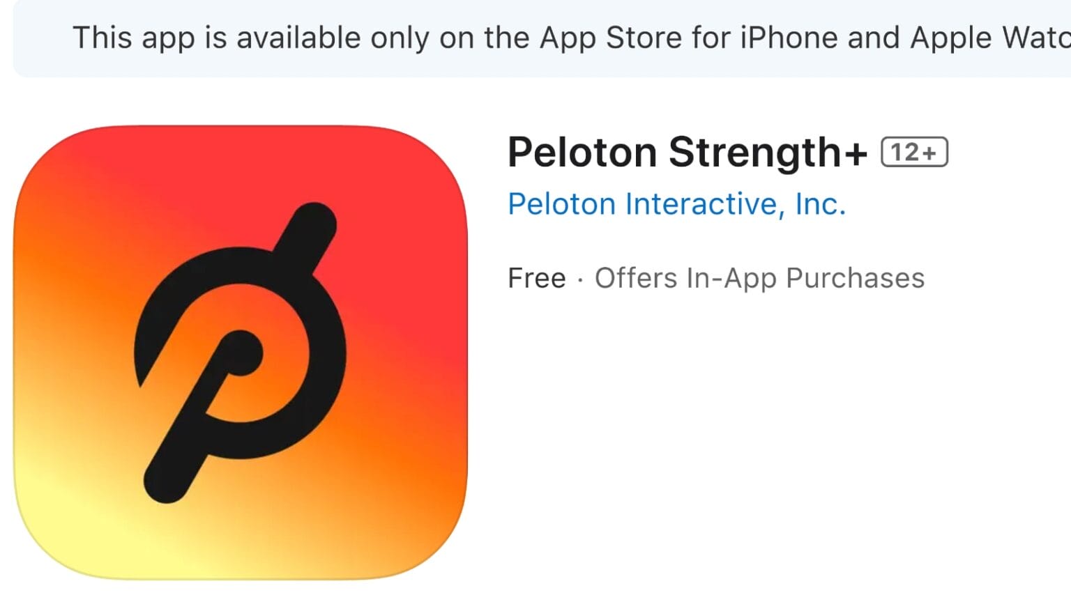 Overview of Peloton Strength+ App - Costs $9.99 / month (but free for ...