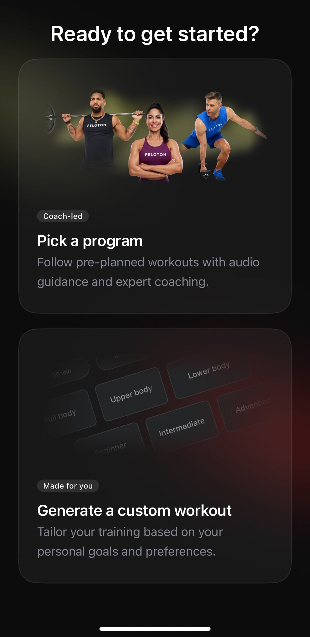 Overview of Peloton Strength+ App - Costs $9.99 / month (but free for ...